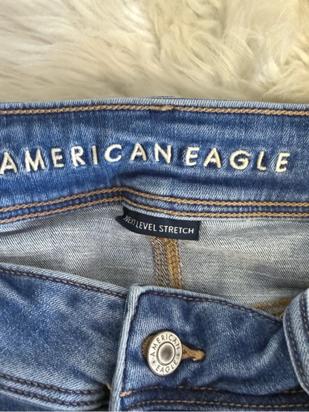 American Eagle Kick Boot Jeans Size 12 Next Level Stretch High Rise Flare